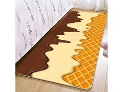 KAYE卡通床边地毯19元