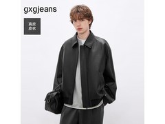 gxgjeans春款真皮皮衣夹克低至679元