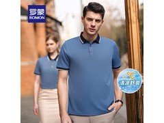 罗蒙海蓝短袖T恤男款