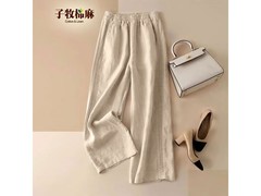 子牧棉麻女士阔腿裤低至58.93元