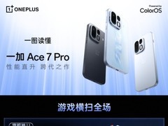 "性能超旗舰" 一图看懂一加 Ace 7 Pro