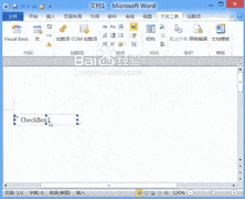 Word2010打钩控件制作