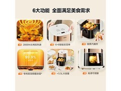 美的炎烤双热源空气炸锅