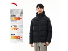 安踏男士六度芯短款羽绒服低至323元