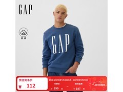 Gap秋季加绒印花卫衣，券后低至68元