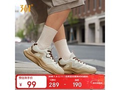 361°男款休闲运动鞋立减，到手仅99元
