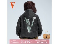 京东VLONE男士连帽卫衣直降低至399元