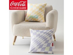 京东可口可乐水晶绒抱枕2个仅14.9元