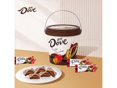 德芙270g桶装巧克力，满59减10，券后59.9元！