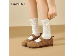 达芙妮芭蕾风魔术贴单鞋89.9元