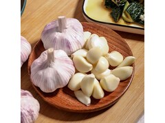 2025新鲜200g干蒜头，紫白皮中果，带箱3.1元！