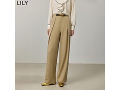 LILY秋季垂感阔腿裤104元