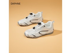 达芙妮复古银色芭蕾阿甘鞋