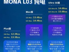 小鹏MONA L03上市：九款配置、12.38万起，智驾与舒适全系标配