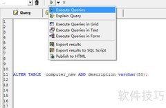 WinSQL添加表字段教程
