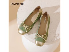达芙妮法式蝴蝶结平底单鞋低至89.9元