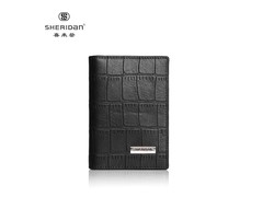 喜来登压花牛皮钱包S86115仅49元