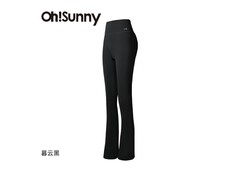 欧夏裸感高腰微喇鲨鱼瑜伽裤79元带回家