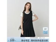 范思蓝恩百褶裤装连衣裙