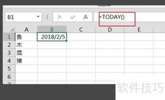 Excel中使用TODAY函数技巧