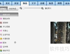 美图秀秀静态饰品使用技巧