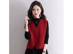 爆款女性针织毛线马甲，加厚短款，到手仅 138 元！