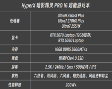 2026年游戏本黑马：HyperX 暗影精灵 PRO 16预定！学生宿舍游戏本硬核利器