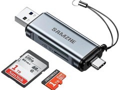 山泽USB3.0读卡器9.78元