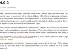 jQuery 4.0重磅发布：告别IE，拥抱现代Web标准