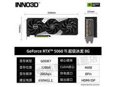 映众RTX5060Ti曜夜X2 OC显卡2898秒杀
