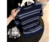 新款经典条纹针织T恤超值优惠，到手仅139元！