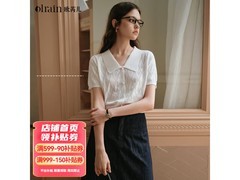 OLRAIN法式镂空针织衫149元