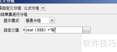 自定义公式分组技巧