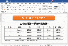 Word表格高效使用技巧