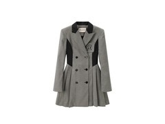 太平鸟拼色西装连衣裙97元