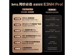 海信75E3NH-PRO 75英寸4K电视钜惠