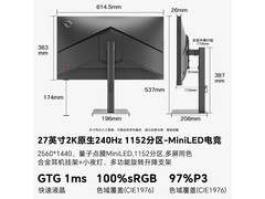 SANC 27英寸2K240Hz MiniLED电竞显示器钜惠