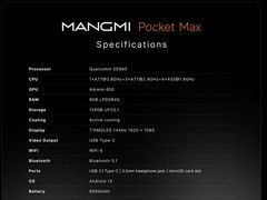 芒米发布Pocket Max掌机：骁龙865+7英寸144Hz屏