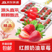 大凉山红颜草莓礼箱装，到手仅30元，速来尝鲜！