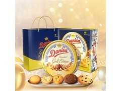 皇冠550g金色礼盒曲奇，满99打9折到手79元！