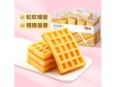 百草味1000克华夫饼家庭装，促销到手仅24.9元！