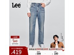 Lee男天丝阔腿牛仔裤279元