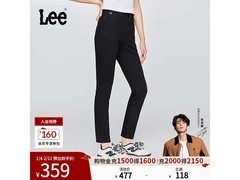 Lee早秋高腰黑女牛仔裤低至245元