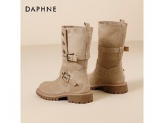 达芙妮2025新款美拉德短靴