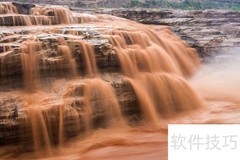 黄河奔腾，气势如虹