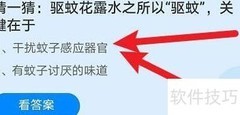 驱蚊花露水驱蚊关键揭秘