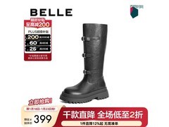百丽D4H1DDG4骑士靴，到手仅139元！