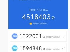 iQOO 15 Ultra跑分破451万，春节前发布