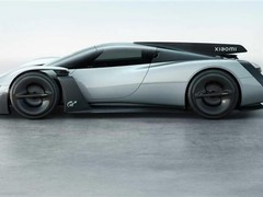 小米首款概念超跑Vision GT亮相北京车展，首创反升力体空气动力学设计