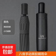 已售百万！手动8骨黑胶防晒伞，仅11.9元速抢